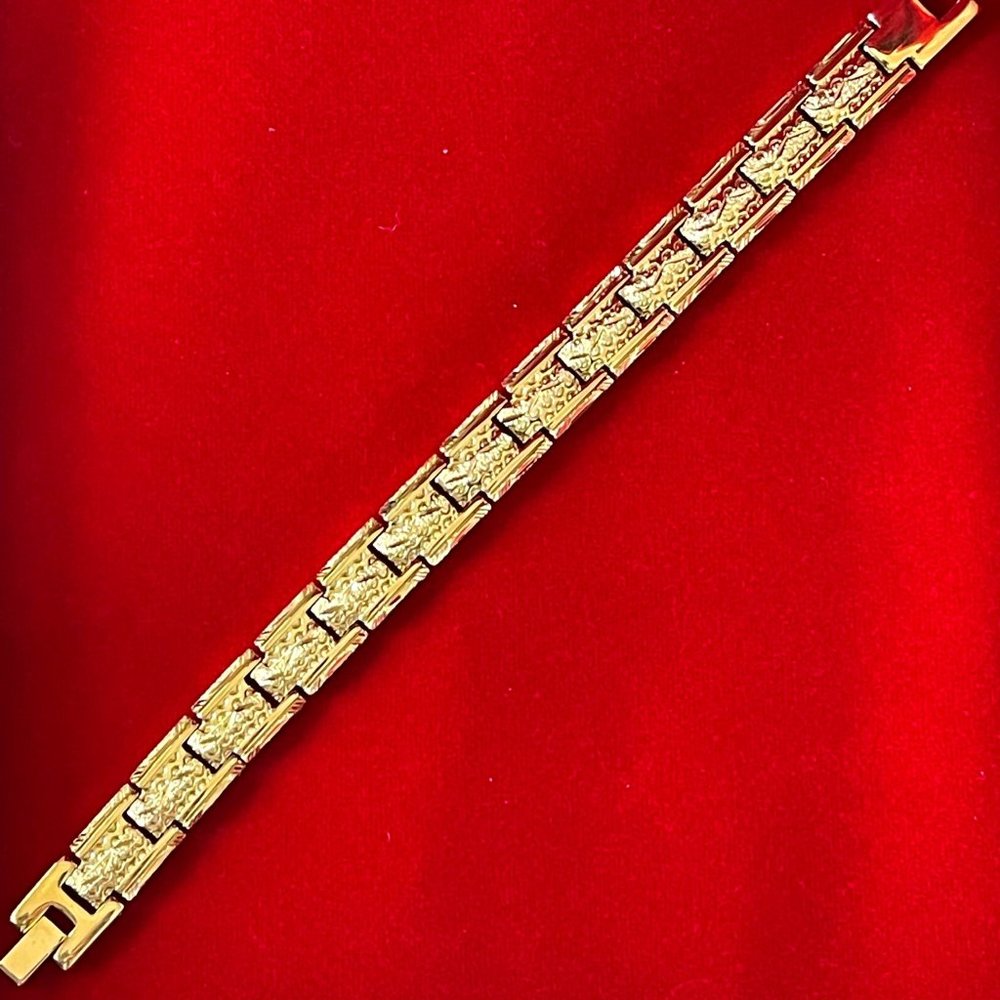 10K Gold Coated Bracelet : Custom Link Designs